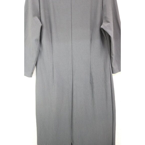Boston Proper VTG. 3/4 Sleeve Maxi Dress-Medium-Quiet Luxury-Back Slit - Picture 10 of 11